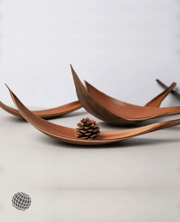 Natural Cocoa Leaf Storage Tray   Plant Leaves Ornaments Living Room Decor Objects Photography Props Decoration For trending Home Storage Trays in Brown