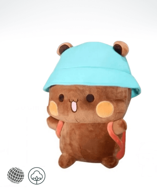 Bubu and Dudu Plush Doll   Children’s Cute Japan Kawaii Plushies Bears Panda Plushie Cushion Stuffed Animals Cute Pillow Kids Christmas Gifts Toys Child’s Gift Japanese Dolls in trending brown blue