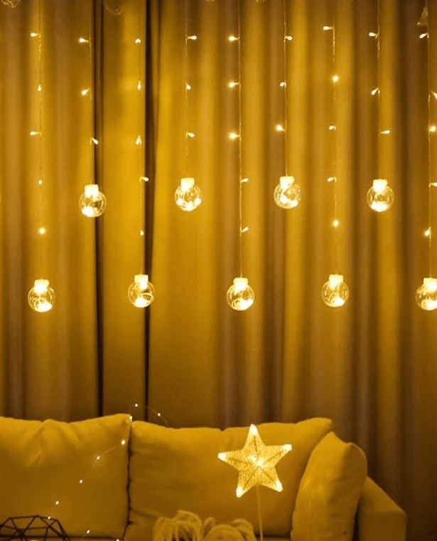 Wishing Ball LED Lights   Plug-in Christmas New Years Holiday Home Room Living Room Decoration Curtain Warm Light Birthday Party Lamp Trending Hanging Event Lighting lamps