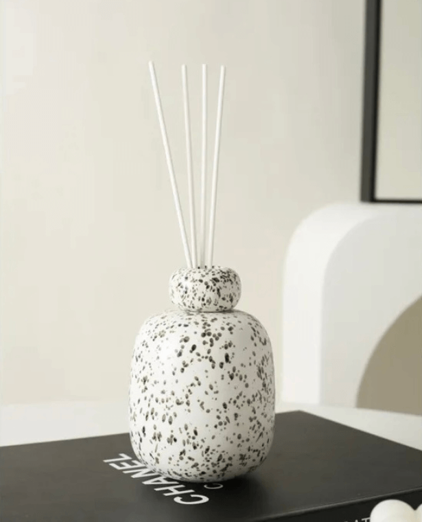 Aroma Diffuser Bottle with Sticks speckled   Trending Room Decor Home Empty Room Fragrance Perfume Diffusers Stick Bottles