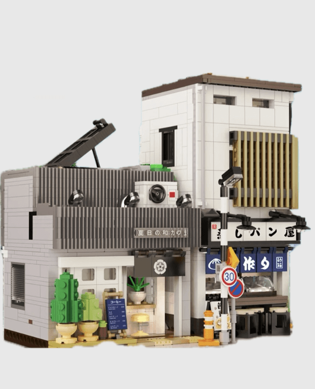 Japanese Restaurant Coffee House    1116-Piece  1116Pcs Cada LED City Summer Building Blocks Friends Light Shop trending Japan Souvenir Crafts Bricks Toys For Kids Gifts