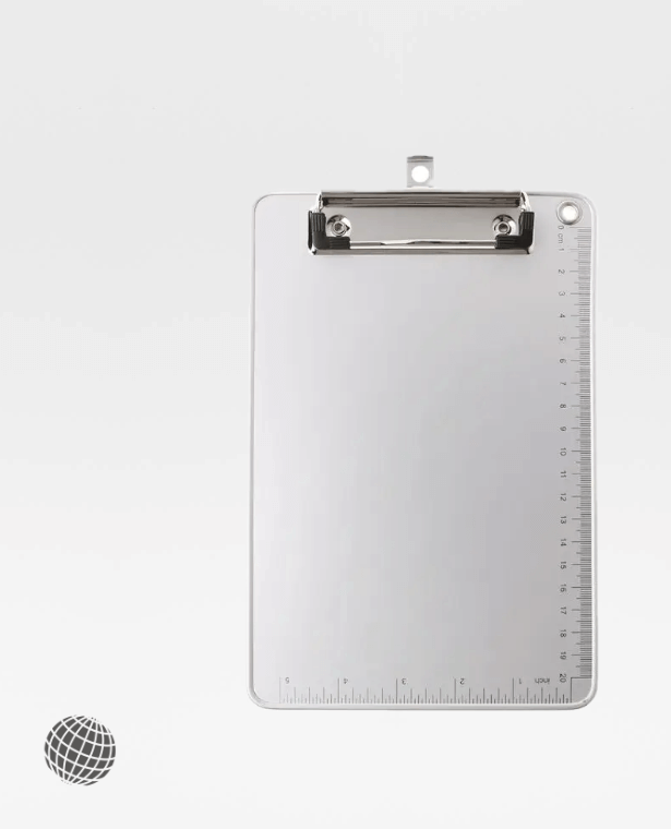 A5 Aluminum Clip Board   Antislip Alloy Writing File Hardboard Paper Holder for Office School Stationery Supplies Boards in silver metal