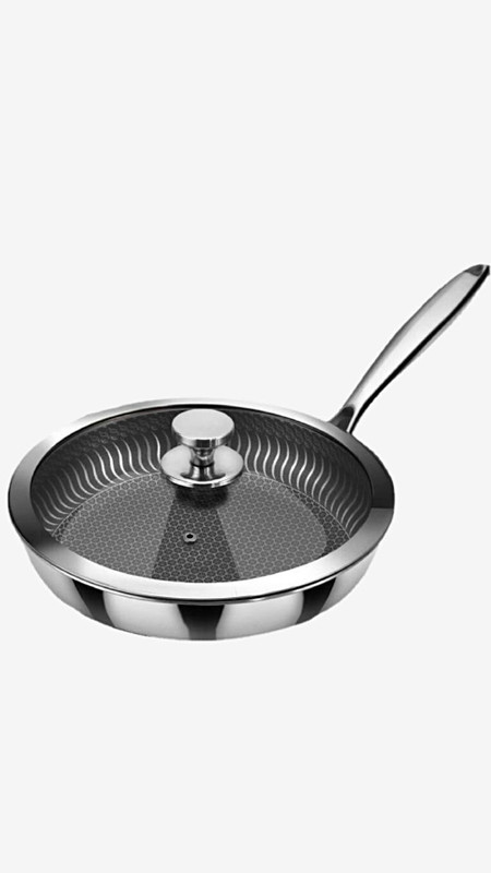 304 Stainless Steel Frying Pan Nonstick Pan Fried Steak Pot Electromagnetic Furnace Kitchen Tools Trending