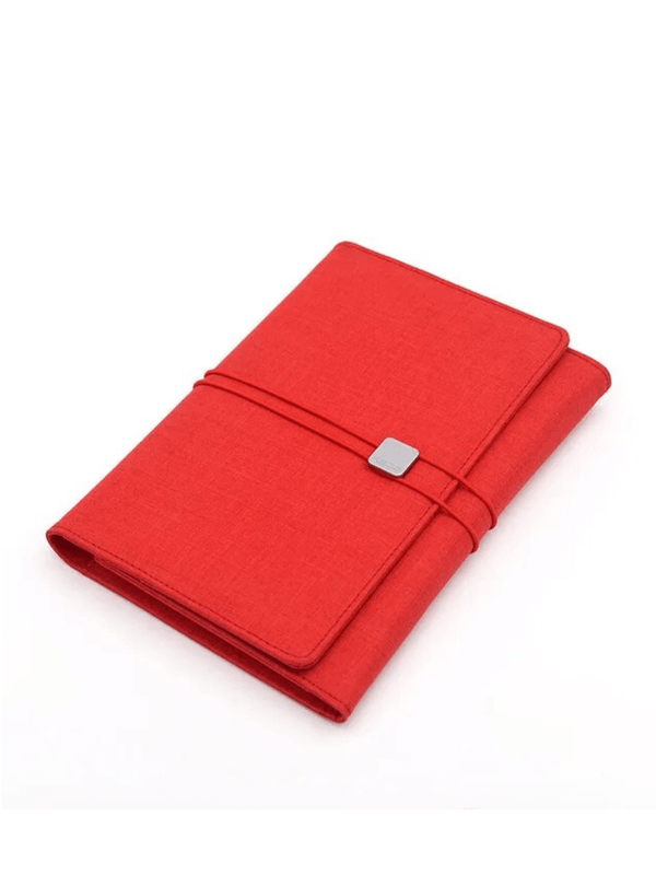 Waterproof Business Organizer Set red  High quality Conference Gifts A5 Notebook Multifunctional Office Supplies Meeting Organizer