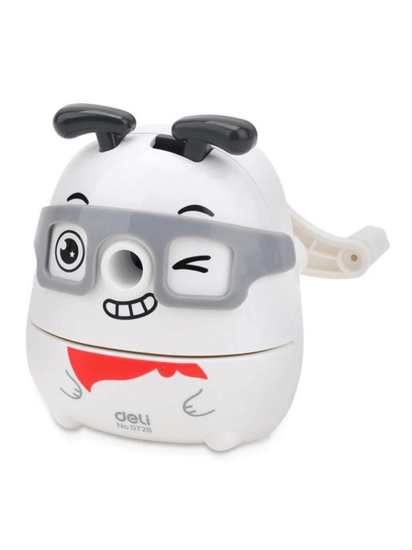 Pencil Sharpener white   Cute Kawaii Animal Dog Kids School deli Office Stationery Hand Crank Mechanical Pencils Sharpeners trending Gifts
