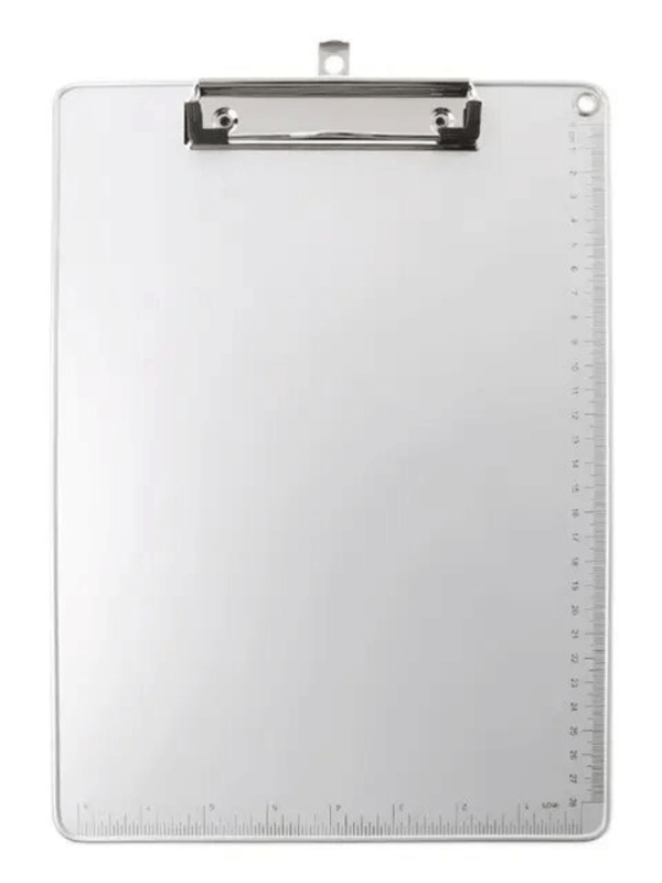 A4 Aluminum Clip Board   Trening Anti Alloy trending Writing File Hardboard Paper Holder for Office School Stationery Supplies Boards in silver metal
