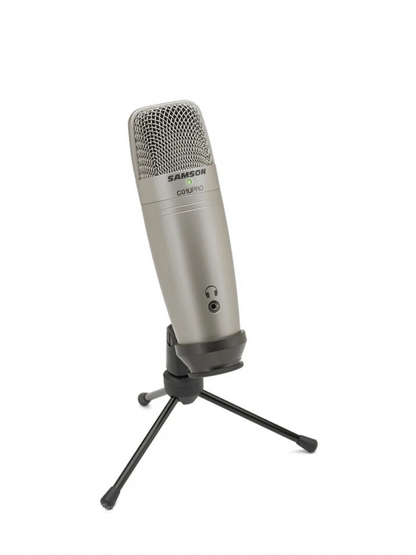 Samson C01U Pro USB Studio Condenser Microphone with Real-time monitoring large diaphragm condenser trending music recording microphones for broadcasting
