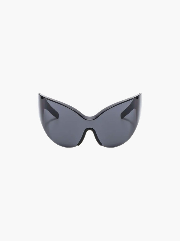 Concave Sunglasses  Genderful Anywear Unisex Women’s Men’s Grunge Y2K One Piece Women Vintage Luxury Brand Hip Hop Cat Eye Sun Glasses Fashion womens mens Trend Shades for man woman in trending black
