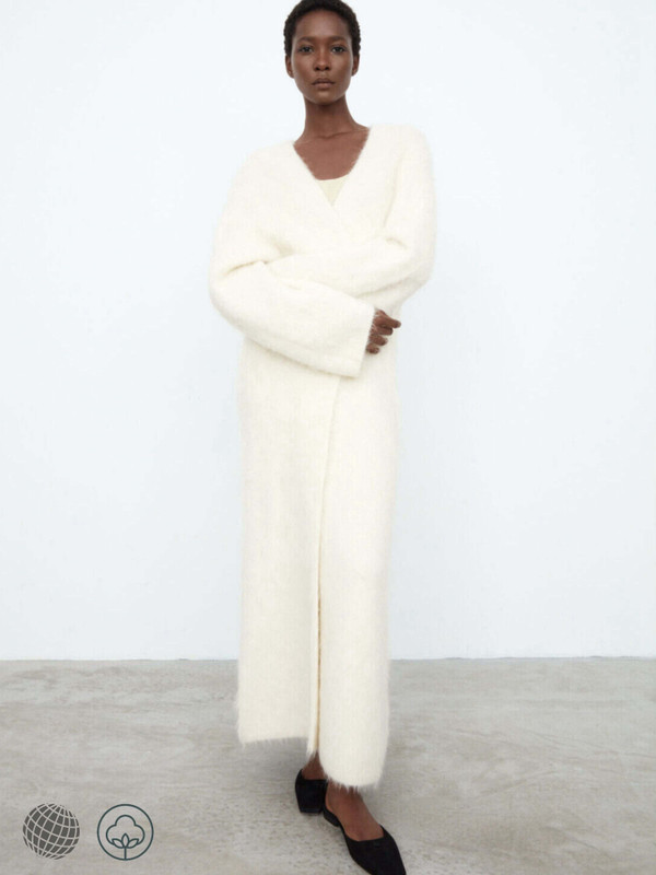 Long Cardigan Women’s Classic Coats Alpaca woolen Sheep Camel Hair Blended wool Lace Upbelted  Womens Intimates Nightgown Bathrobe Style Sweater Coats PJ Pajamas Bathrobes for trending woman in white Autumn Fall Winter Spring fashion season