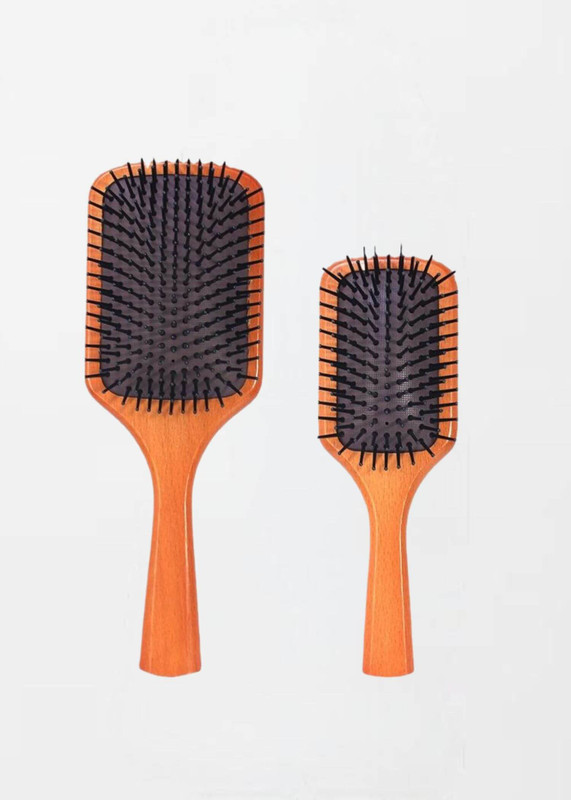 Beech Wood Paddle Brush    Boar Bristle Hair Natural Wooden Comb Hairbrush for Curly Thick Long Dry Wet Hair Detangler Massage Brushes