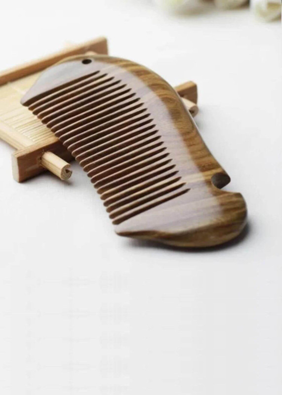 Sandalwood Comb   13cm Supports Carving Anti-static Green Wooden Fish Combs Wood Hair accessory tools 13*5.7*1.3cm