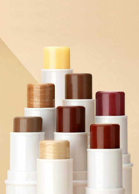 Contour Face Stick   QIBEST Multi-functional Makeup Pearlescent Highlights Cheek Blush Brighten Highlight Lip Balm Contours Sticks Beauty skincare