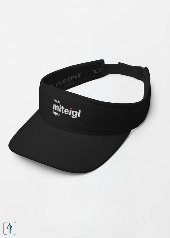 miteigi Logo Visor Genderful Unisex anywear Women’s Men’s fitness sports sunshade activewear visors for man woman in black Womens Mens sport clothing