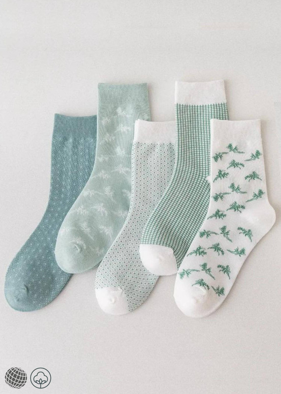 Japanese Kawaii Socks   Women's Jeseca Plaid Patterned Dot Print College Style Cute Long Mid-tube Sock for Woman in light-, dark-, green white Womens Harajuku Vintage Streetwear