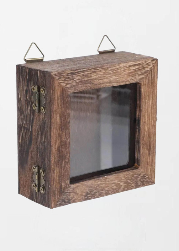 Vintage Display Frame Box  Flower home Decor Wood Specimen Collage Picture Frames Pressed Glass for Flowers Insect Holder Dried Cases Wooden Boxes