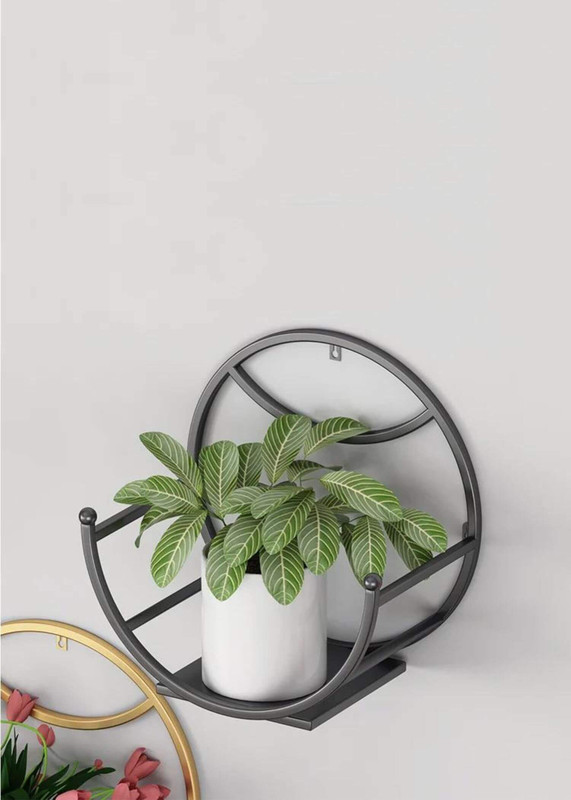 Wall Mount Flower Pot Stand  Perforation-free Balcony Wall-mounted Dining-, Living-, Room Green Radish Decoration Shelf Flower Stands outdoor-, home-, garden-, decoration