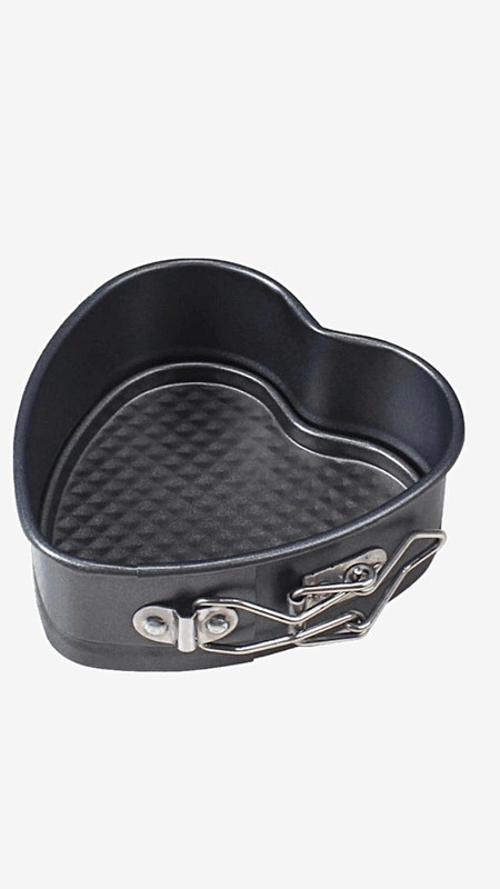 Baking Pans Bakeware Kitchen Black Cake mold tray Love Heart Shape baking dish Heavy Carbon Non-stick Slipknot Removable Base Trays Trending