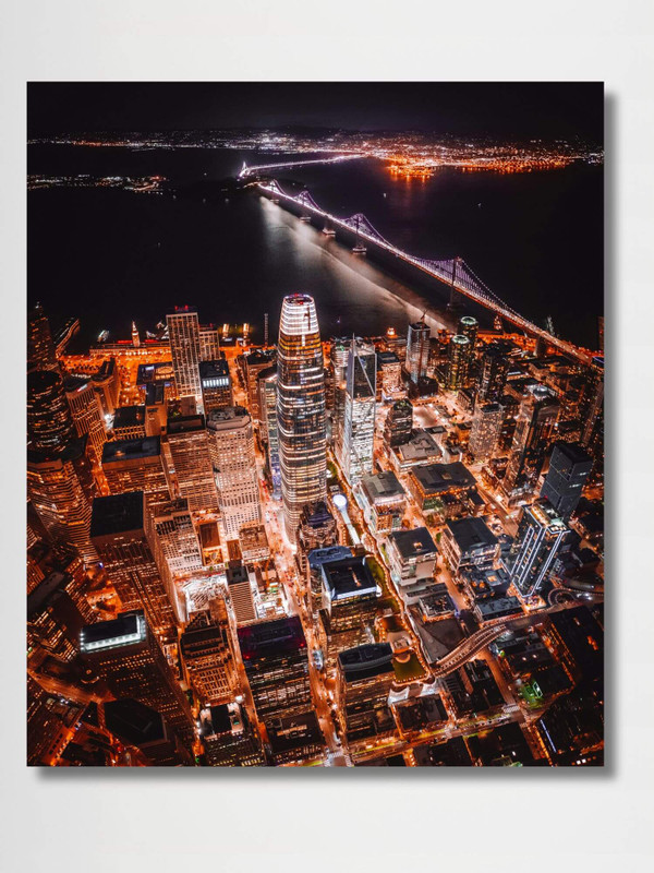 Salesforce Tower, SFO    USA Poster United States of America San Francisco California Transbay Towers Skyscrappers American paper posters prints