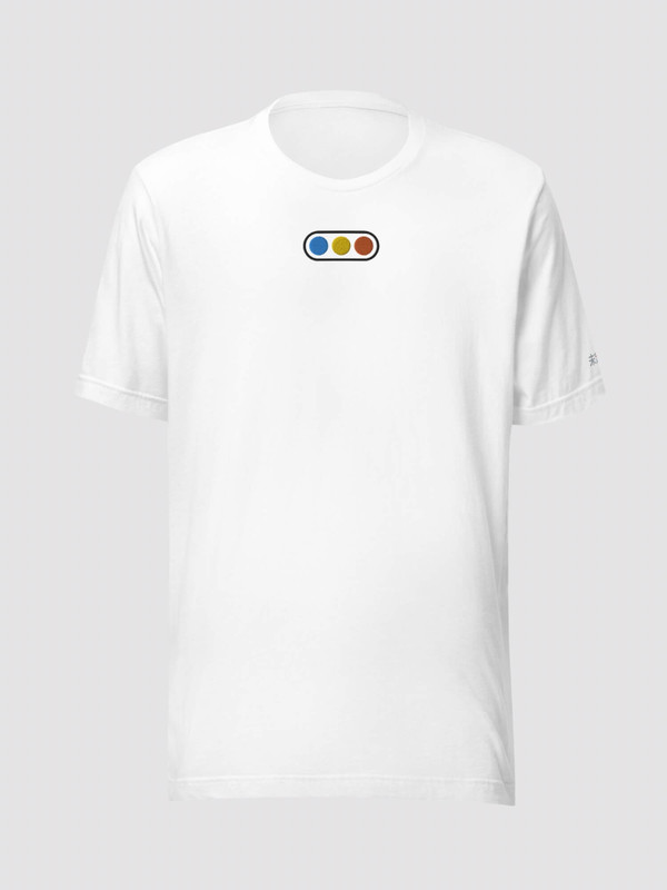 100% Cotton Graphic Crewneck T-Shirt      Genderful Unisex Anywear Women’s Summer Tees Japanese traffic light, round crewneck O-neck streetwear tops  short sleeves petite-, tall-, plus-, size crew neck fashion T-shirts for Woman in white with blue yellow red black Womens Japan y2k styles