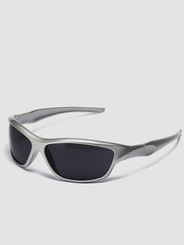 Silver Y2K Sunglasses  Unisex Women’s Men’s Outdoor Cycling Sports Sun Glasses for Man Woman Vintage Shades Trendy Punk Goggle Eyewear 2000S Aesthetic mens womens sunshades