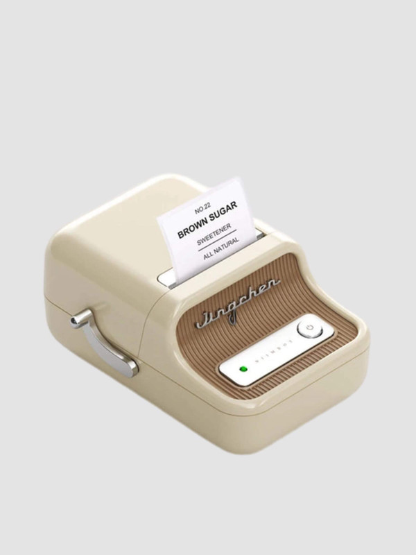 Portable Bluetooth Thermal Printer   NIIMBOT B21 Wireless Sticker Printer With Self-adhesive Labels For Barcode Clothing Jewelry in beige