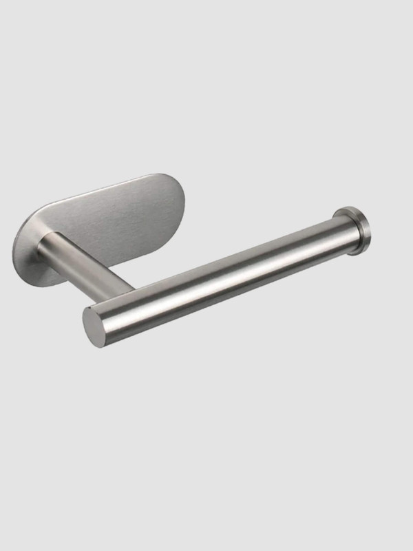 Toilet Paper Holder   No drilling SUS304 stainless steel self adhesive wall mounted tissue towels rolls dispenser holders for bathroom kitchen hardware in silver