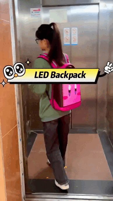 LED Backpack with programmable WiFi app controlled full color screen, Motorcycle bags, waterproof shoulder travel backpacks, Christmas Gift Bag, backpacks