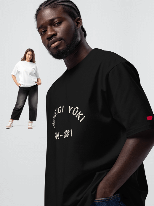 Oversized Heavyweight T-Shirt cosmic latte       GenFlex Women’s Men’s short sleeves round o-neck undefined miteigiyūki distressed logo Japanese anywear casual solid color womens mens crew neck round Tops Genderful T-Shirts for petite-, tall-, plus-, size woman man Crewneck Unisex tees in black, white with cosmic-latte letter print