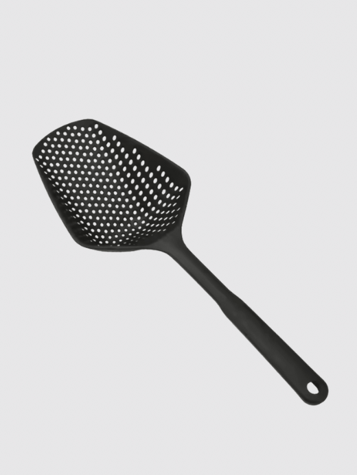 Large Slotted Scoop Spoon   Kitchen noodles plastic ice spatula Stir-fry colander filter spoons Preparation cooking utensils in black