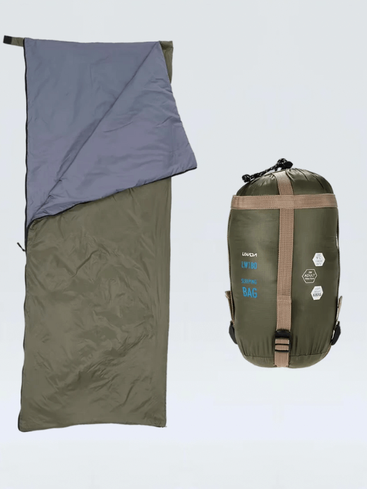 Sleeping Bag    190 * 75cm Outdoor envelope camping travel hiking multifunction ultra-light bags 680g in army green LIXADA mi festival gig gear