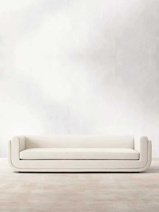 Luxury Linen Sofa   Modern high-quality living room home furniture sectional sofas in cream