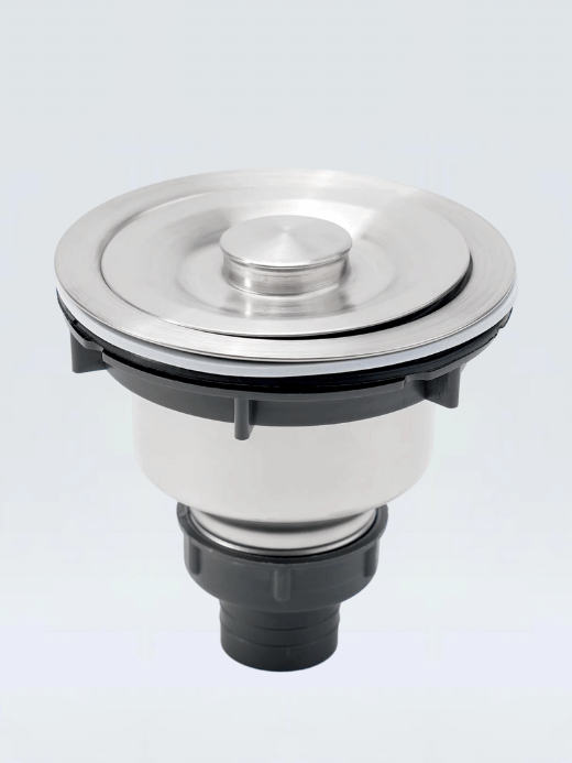 Stainless Steel Sink Drain   Removable Kitchen deep waste basket sealing lid strainers drainpipe port sinks drains in silver color