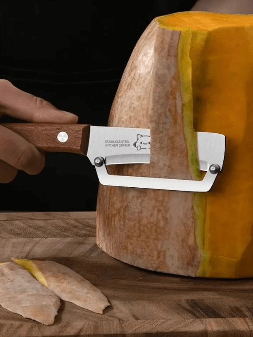 Stainless Steel Fruit Paring Knife High appearance Kitchen special wooden handle paring knives Portable sugarcane household thick scraping preparation cooking tools