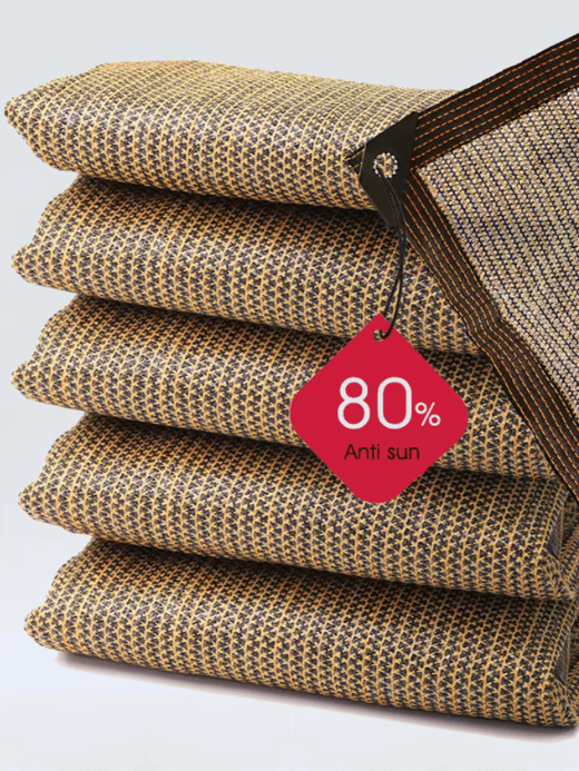 Outdoor Terrace Shading Net 80% Shading Rate HDPE Coffee Shadow Mesh netting for Summer Gazebo Garden Sunscreen Shielding Awning Cloth nets in coffee brown