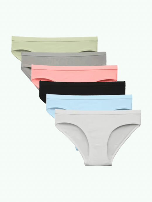 Women’s 5-piece 5 PCS/SET 100% Cotton Womens Low-rise Panties Lingerie Briefs M-XL Sexy Ladies Intimates Underwear For Woman Female Pantys tall-, plus-, size Underpants in pastel Light-, Dark-, Gray grey, Yellow, Blue, Pink, Black, olive green  (5-Pack)
