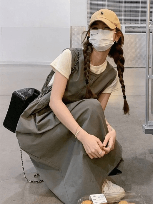 Women’s Slimming effect casual boatneck sleeveless ruched pleated waist-cinching belted chest flap pocket office wfh workwear Dress two-piece set for woman in Gray grey  Womens pear-shaped body type comfortable skirt ensemble pleats midi dresses in tall-, plus-, size