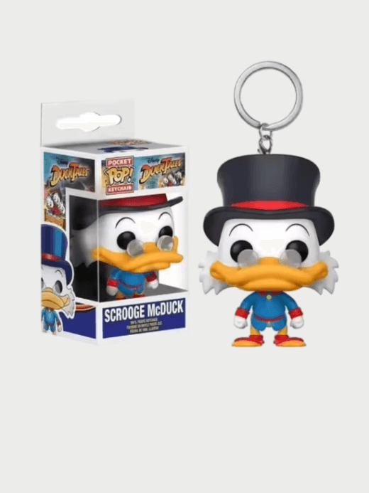 Pocket POP Keychain SCROOGE McDUCK  Action Figure Model Pocket figurine keychains Charm Toys