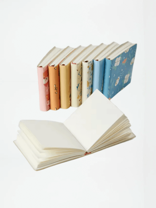 Soft Faux Leather Blank Stamp Book 1-Piece  1pc Compact Soft Faux Leather Blank Notebook-Mini Cute Portable Pocket-Sized Journal For Office, Meetings, Sketching, vacation holiday getaway Collect stamps books in White, animals, Yellow, rabbit, Orange, inu dog, Blue, rabbit, Pink, fox