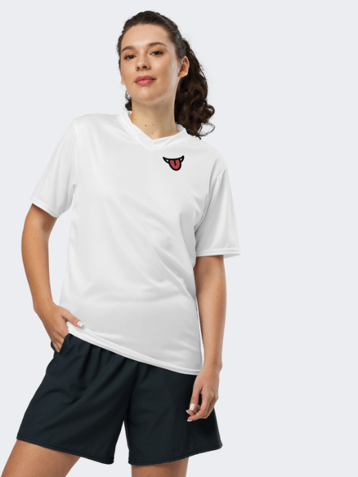 Women’s woman womens Crewneck short-sleeves relaxed fit Recycled Oversized T-Shirt crew neck top Petite-, tall-, plus-, size round O-neck tops tees in white with red tongue black accent and silhouette snake print T-shirts