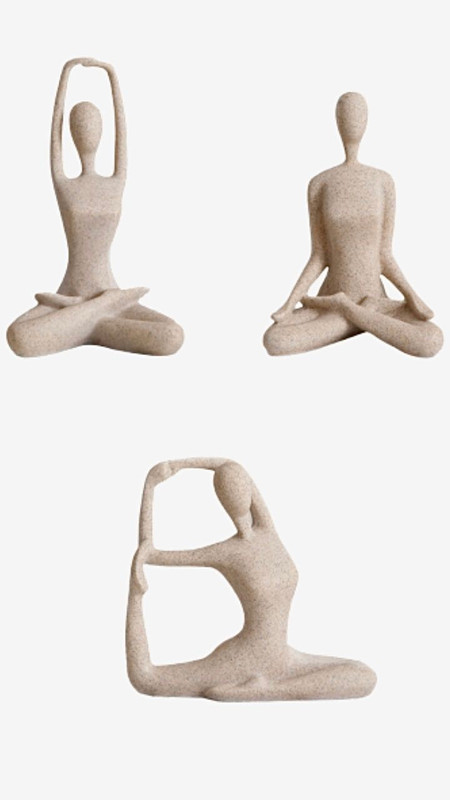 Abstract Sport Yoga Figure Resin Statue Creative Sculpture Modern Home Decoration Living Room Office Desk Accessories Crafts Gifts Figurines & Miniatures Trending