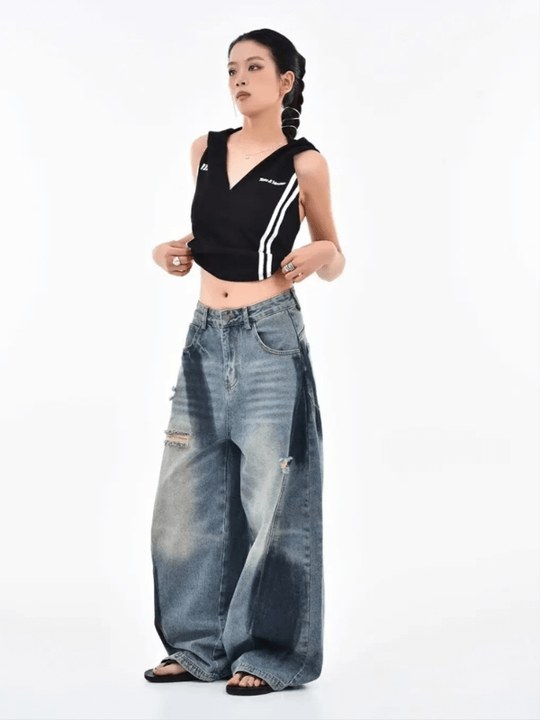 Women’s woman womens tall-, plus-, size Bleached Paint Splash Do Old Casual Y2k Loose Baggy mid-rise zipper fly mid rise waist denim Trousers Blue Full Length Pants Vintage Jeans Woman Clothing Clothes in blue