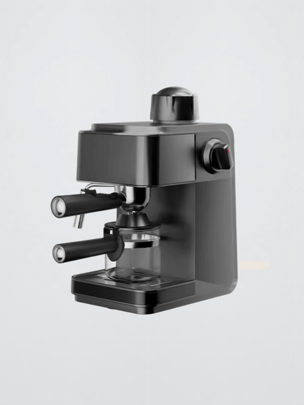 Pump Pressure Italian Automatic Coffee Machine 5Bar American Espresso Cafe Maker Tea Boiler Cappuccino Latte Milk Foam Frother in black color