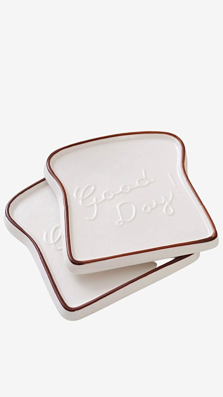 Good Day Creative breakfast plate Kitchen Minimalist Dessert Sandwich Cake Ceramic Dishes & Plates Trending