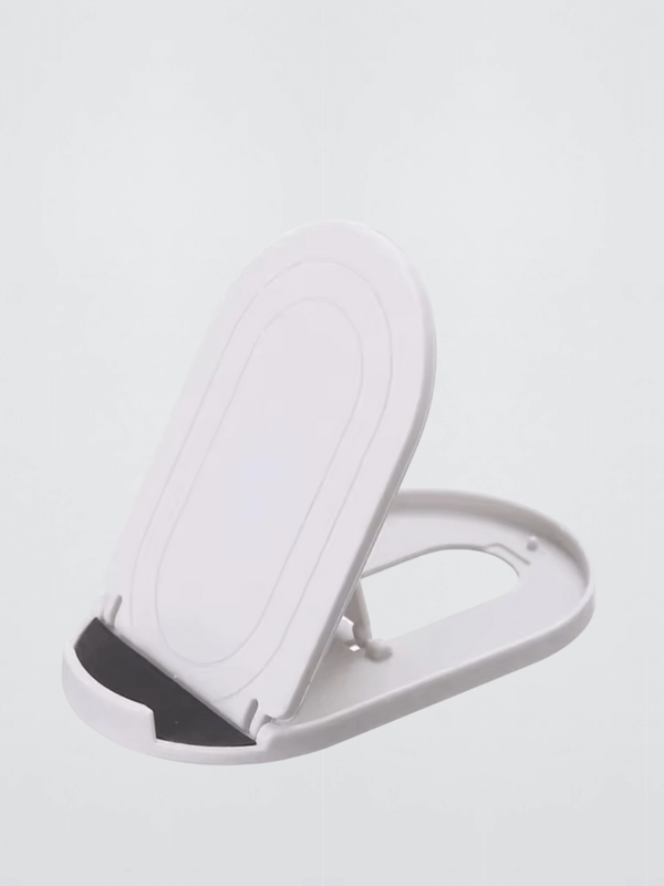 Portable Universal Folding Plastic Phone Holder Tablet Stands in White color