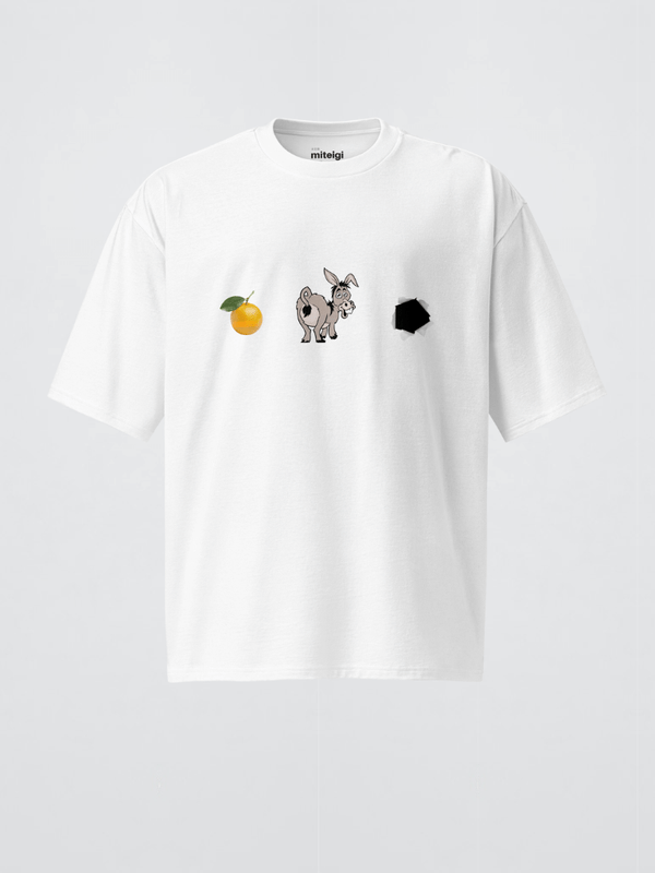 Genflex gender neutral unisex Men’s man mens Women's woman womens petite-, tall-, plus-, size Casual miteigi crewneck short sleeves regular length cotton round o-neck fashion tops T-shirts in white with multi color The D Tee