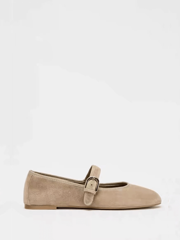 Women's woman womens Spring round Toe Flat Bottom Mule Versatile Casual Low Cut fashionable Comfortable Slip-On flats shoes in beige