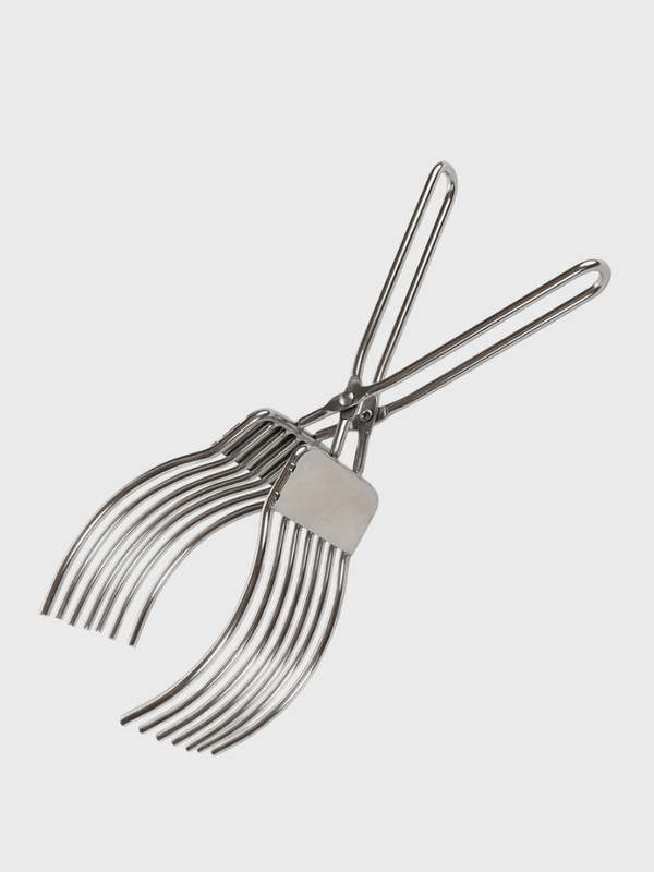 Stainless Steel Meat Slicing One Piece Included Durable and Multi-functional Kitchen carving Tongs in silver color
