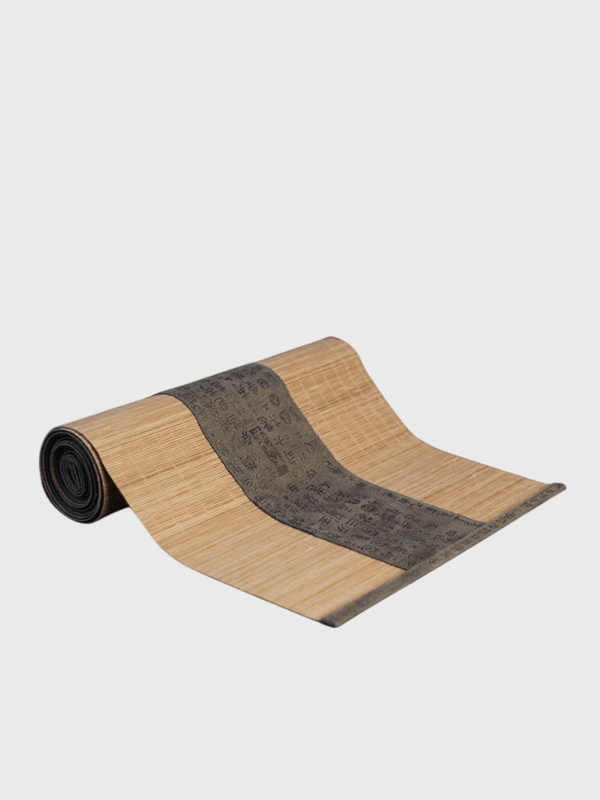 Japanese Bamboo Mats & Table Runners Curtains Table Cover Kung Fu Tea Mat Home Decor Coffee Tablecloth in Dark Gray grey accent colors