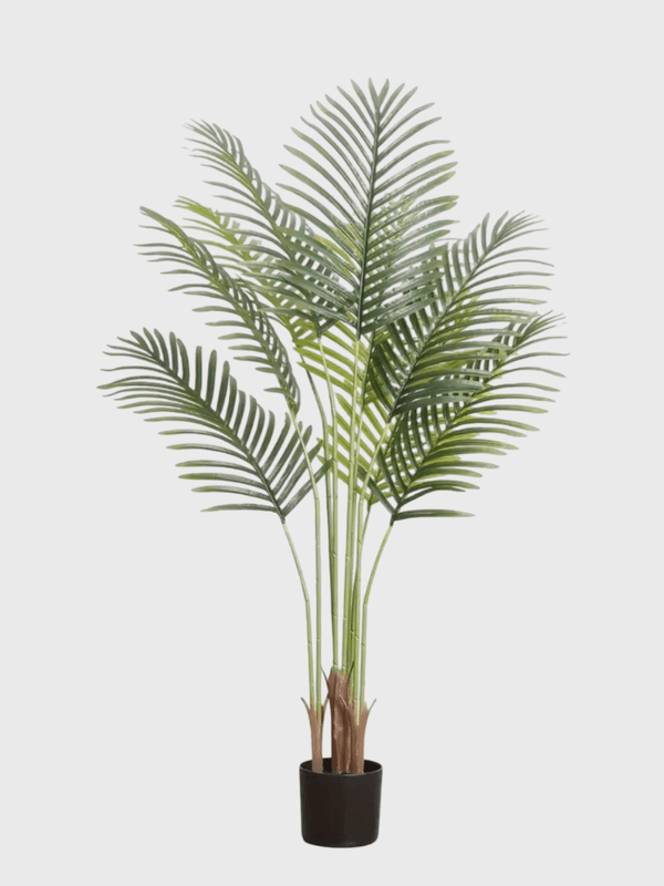 Artificial Palm Tree 120cm/150cm Faux Silk Green Realistic Decorative Tall Fake Potted Plants Artificial for Bedroom Living Room home decor accessories Trees accessory in green
