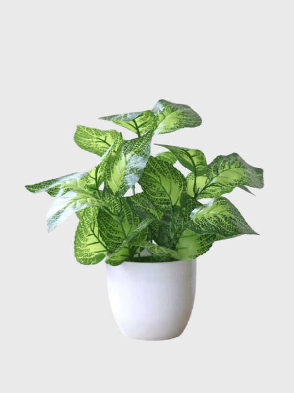 Artificial Watermelon Leaf Plant Home Decoration Accessories Plant Plant Pot Office home Living Room Decoration accessory Fake Plants accessories in Green Perilla
